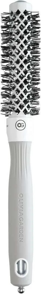 Olivia Garden Expert Blowout Shine Rundbürste Weiß & Grau