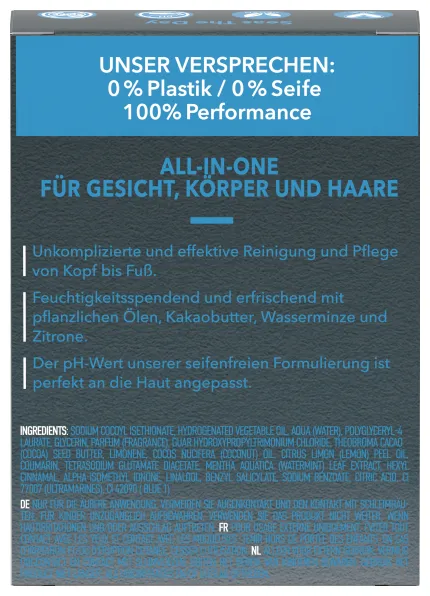 Foamie 3in1 Feste Duschpflege für Männer