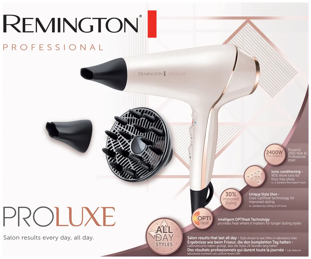 Remington PROluxe Ionen-Haartrockner mit AC-Motor AC9140