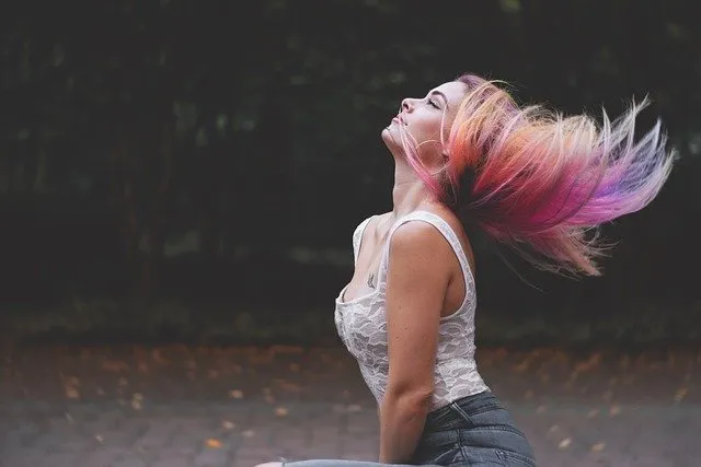 Bunte Haarfarben