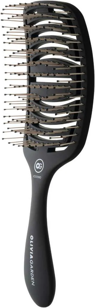 Olivia Garden Essential Care Flex Thick Hair Bristles Matt Black