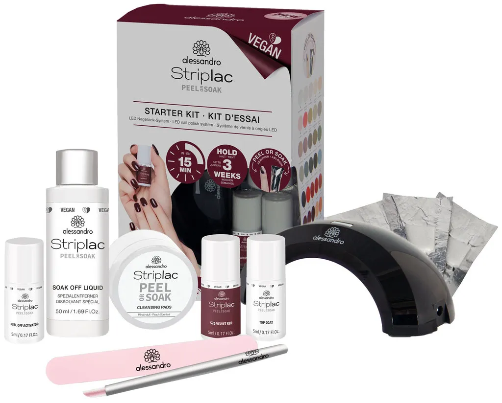Alessandro Striplac Peel Or Soak Striplac Starter Kit