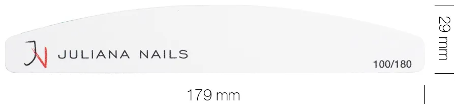 Juliana Nails Profi Feile Halbmond 100/180