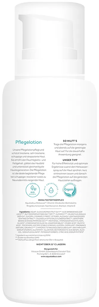 Aquatadeus Pflegelotion - oh lucky skin