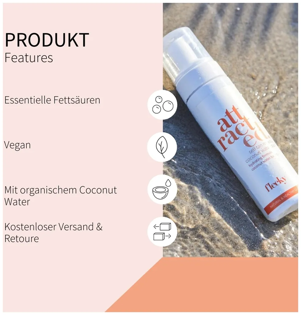 Fleeky Self Tan Mousse Coconut