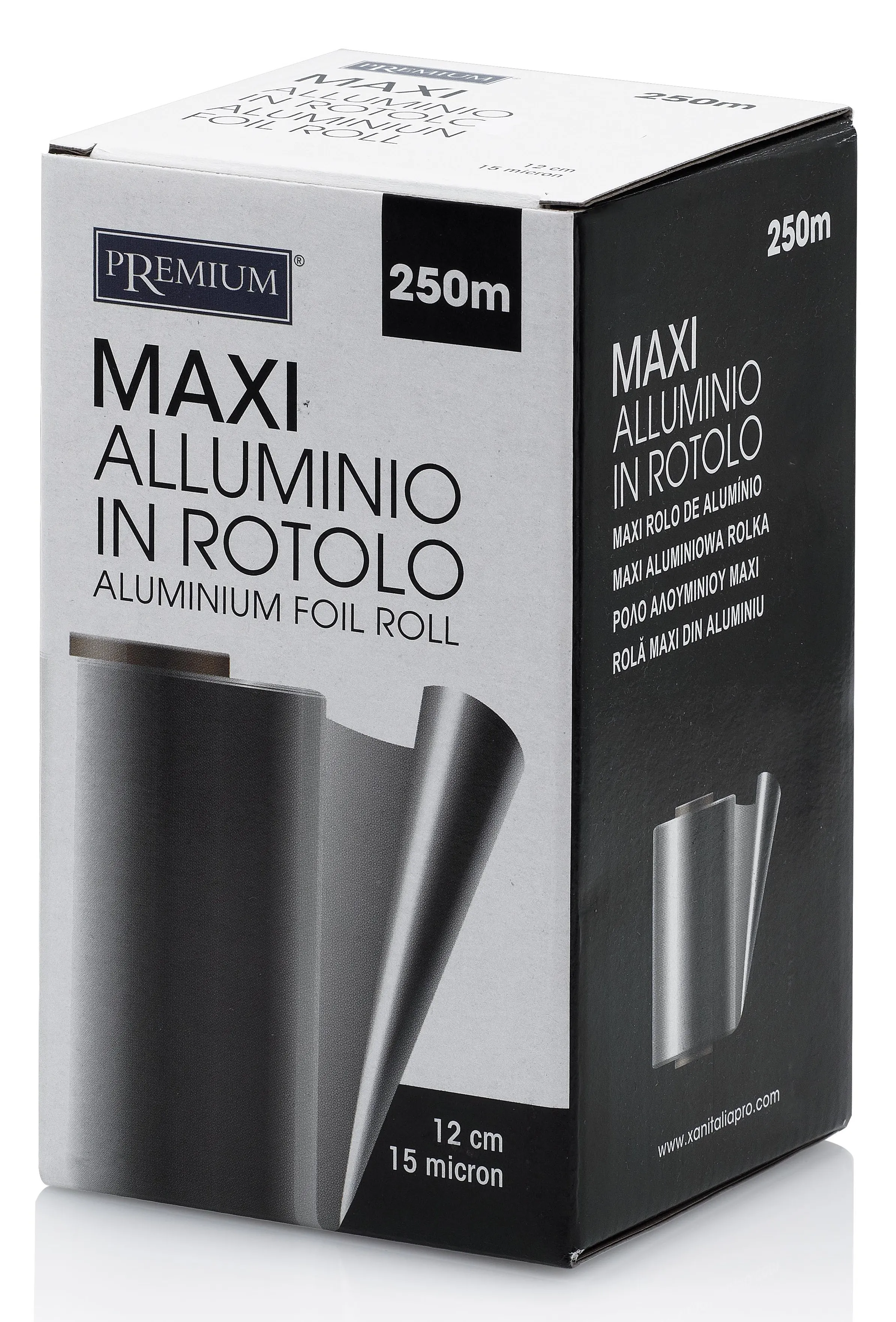 Xanitalia Premium Maxi Aluminium Folie 250m 12cm 15my Box 12 Stk