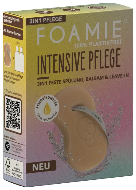 Foamie 3in1 Feste Spülung, Balsam & Leave-In ManeM agic