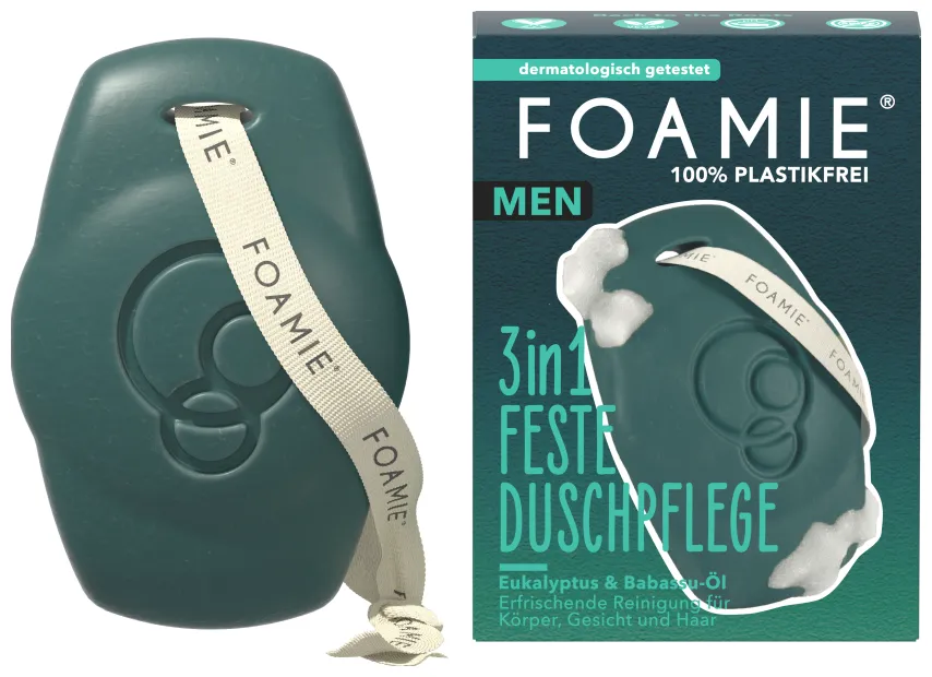 Foamie Men 3in1 Feste Duschpflege Back to the roots