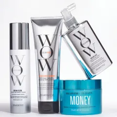 Mehrere hochwertige Haarpflegeprodukte der Marke WOW