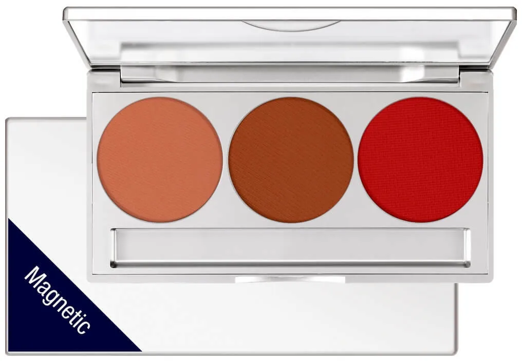 Kryolan Professional Trio Blusher Set magnetisch