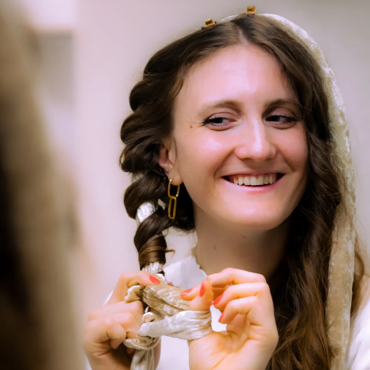 Lotta Curls Lockenband Shiny Beige