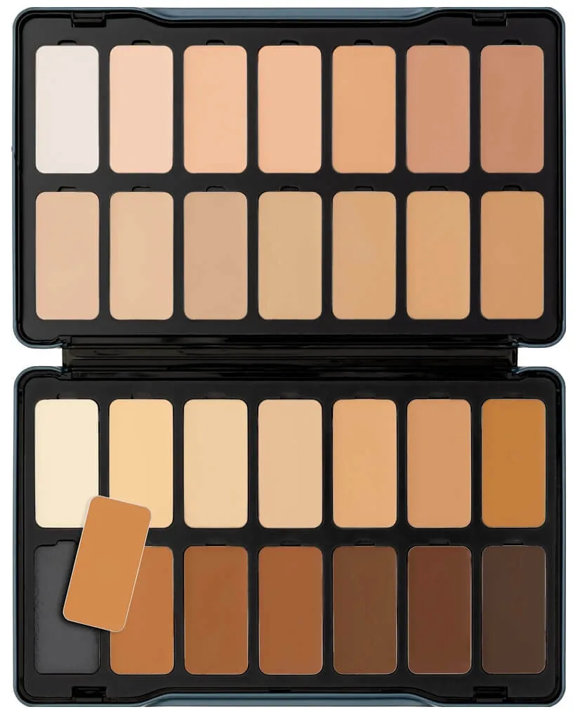 Kryolan Digital Complexion Cream Foundation Palette 28 Farben Digital 1