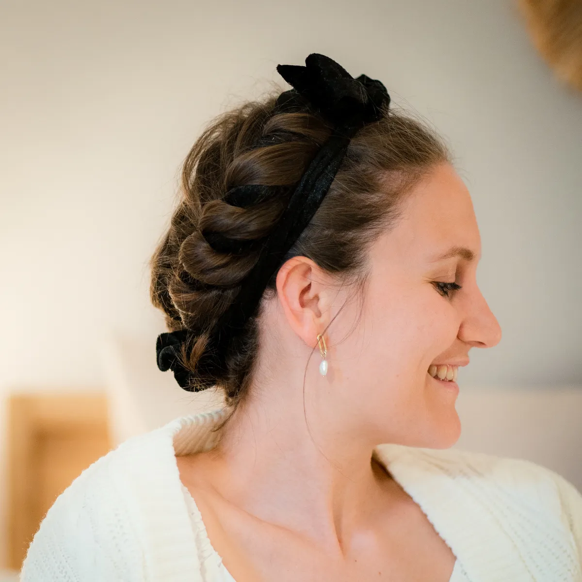 Lotta Curls Lockenband Royal Black