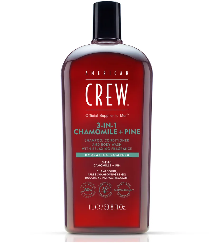 American Crew 3in1 Chamomile & Pine Shampoo, Conditioner & Body Wash