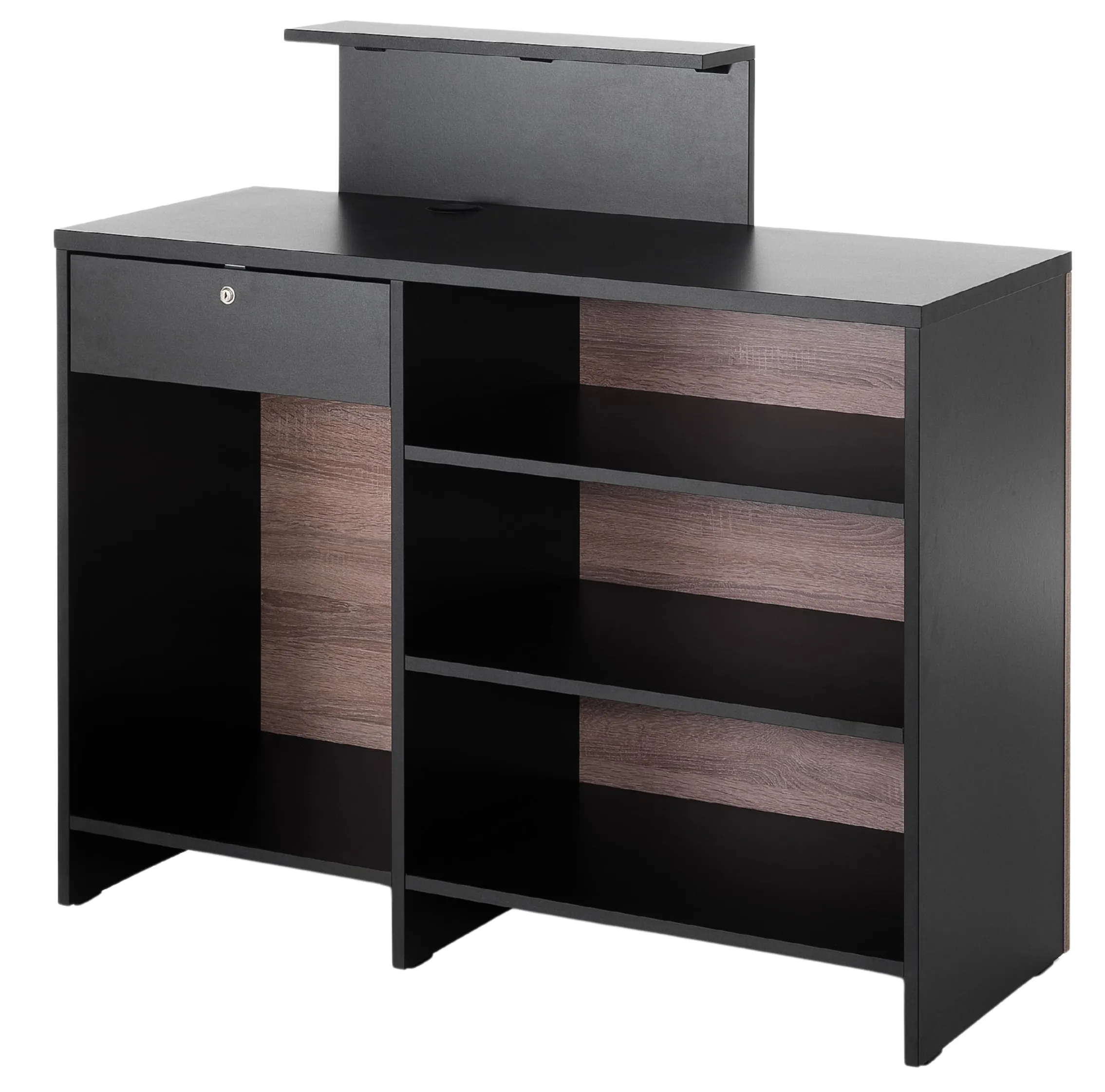 Xanitalia Vista Consolle Black & Oak Rezeptionstresen