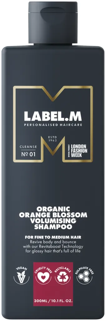 LABEL.M Organic Orange Blossom Volumising Shampoo