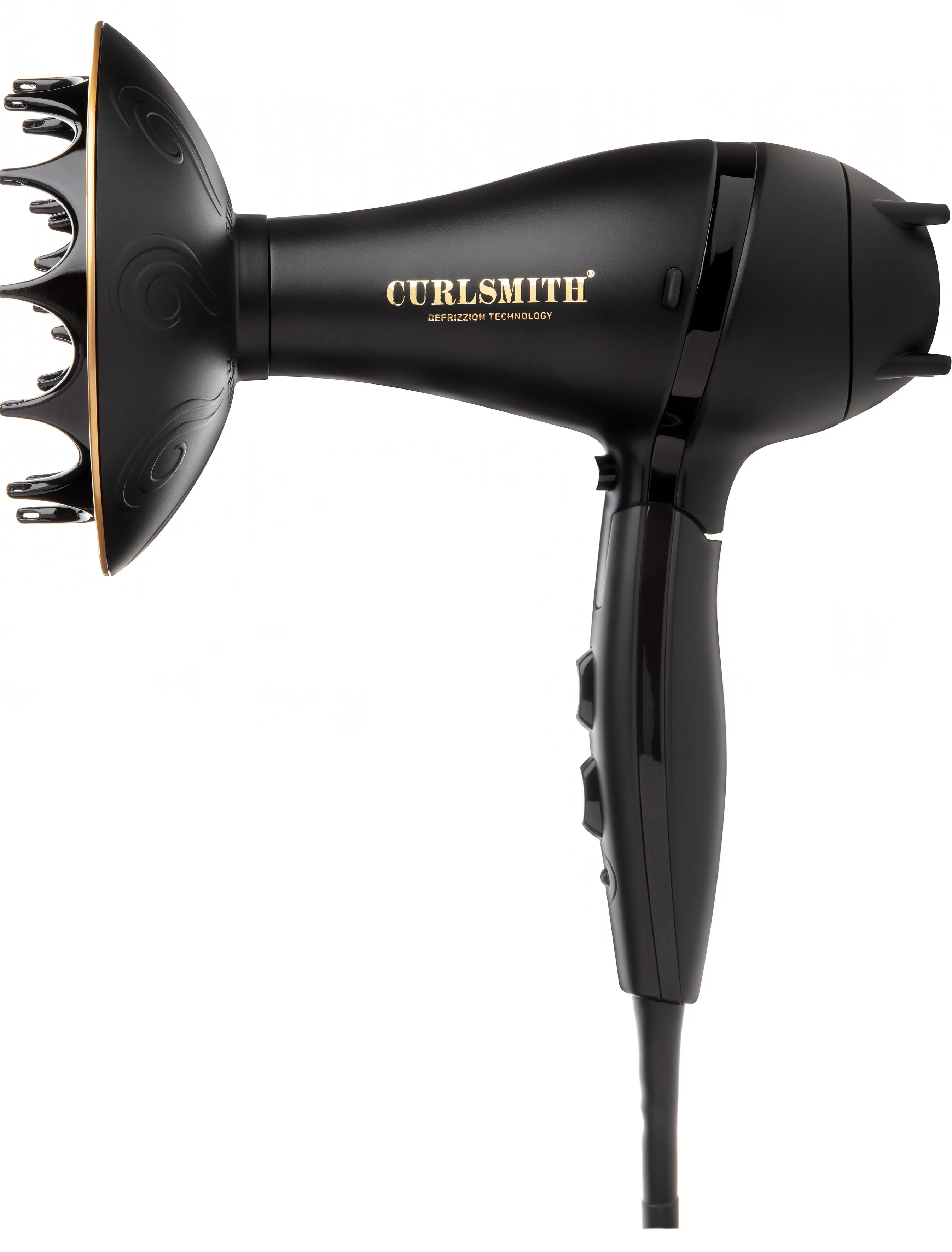 Hot Tools Curlsmith Travel Defrizzion Haartrockner mit  XL-Diffusor