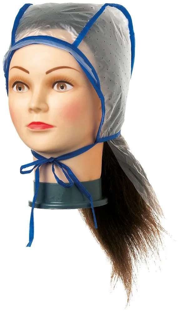 Comair Strähnenhaube Plastik doppelt mit Nackenschutz