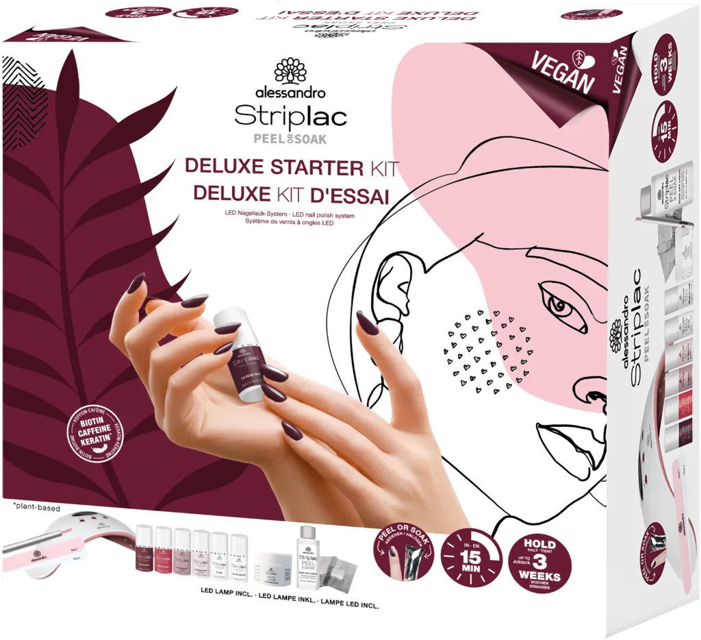 Alessandro Striplac Peel Or Soak Deluxe Starter Kit