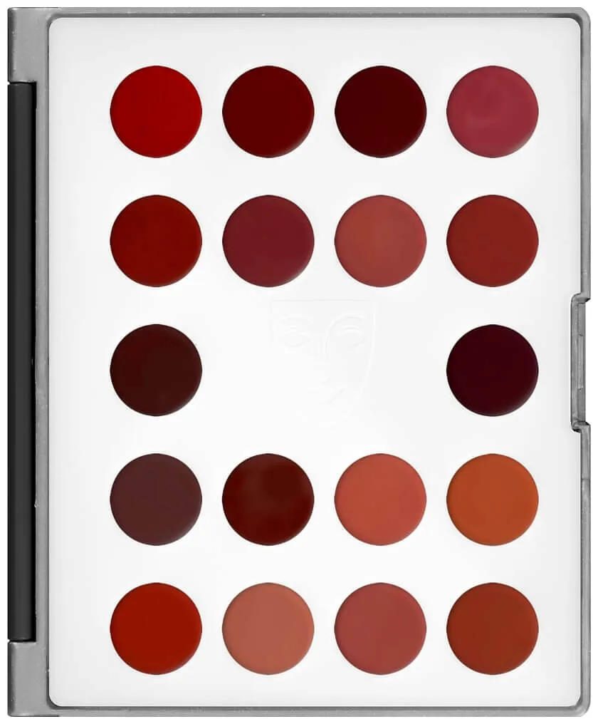 Kryolan Lip Rouge Mini-Palette 18 Farben