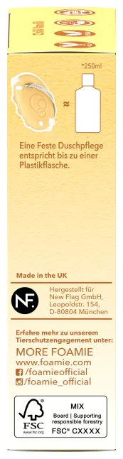 Foamie 2in1 Festes Shampoo und Duschgel Vanille & Mandelmilch