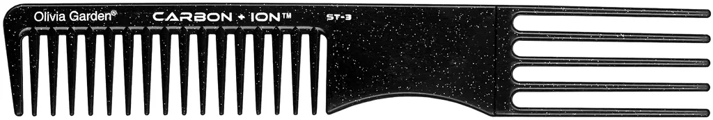 Olivia Garden Kamm ST-3 Carbon + Ion Toupier-Gabel kamm 20 cm