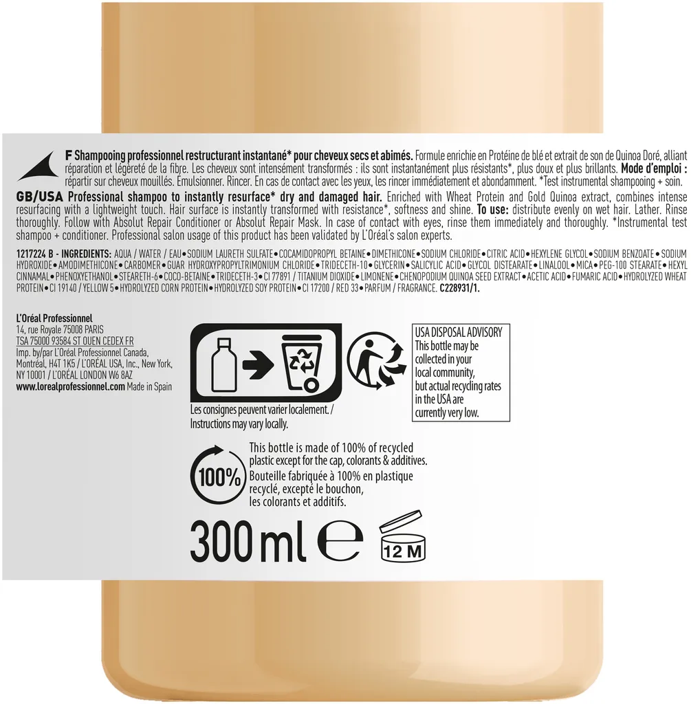 L'Oréal Absolut Repair Shampoo