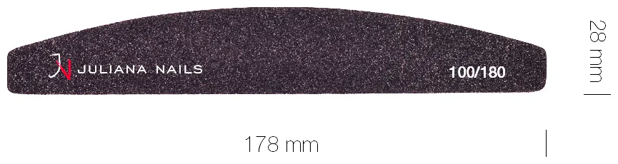 Juliana Nails Profi Feile Halbmond 100/180