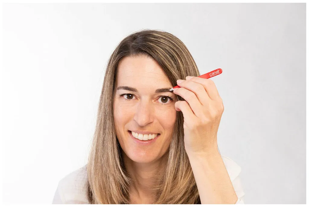 Canal Haarpinzette schräg