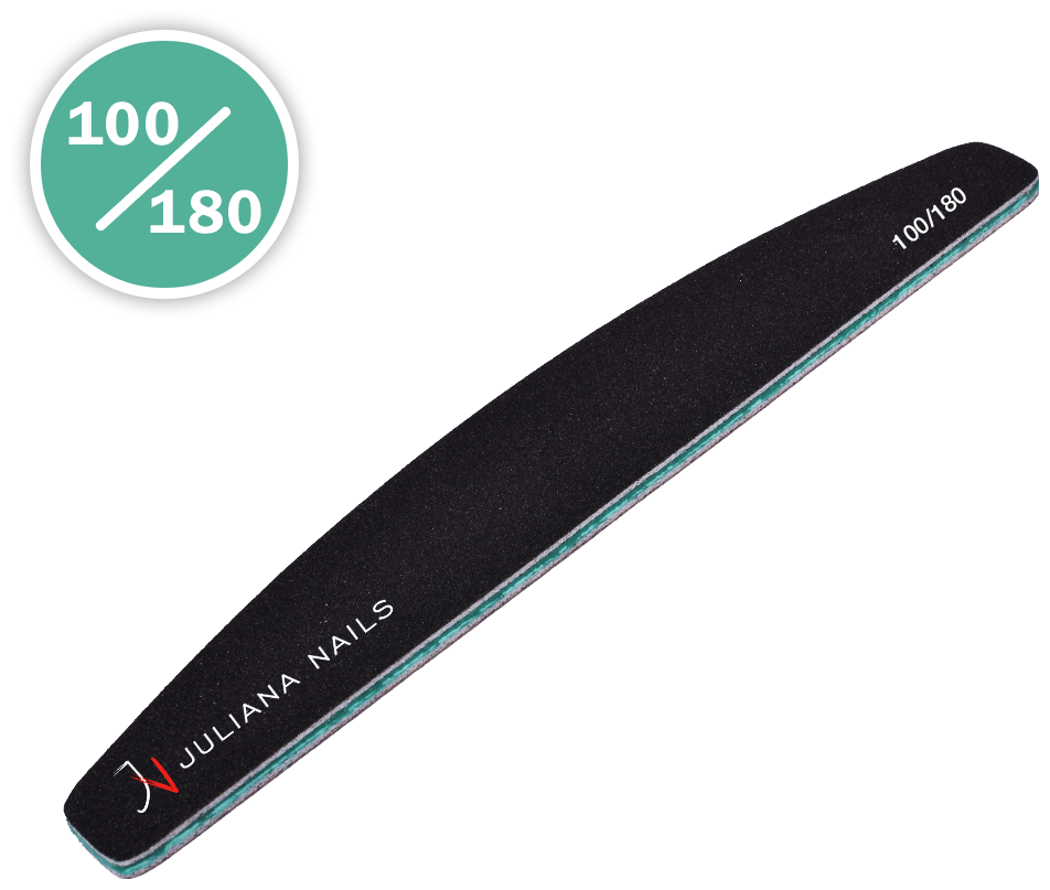 Juliana Nails Profi Feile Halbmond 100/180