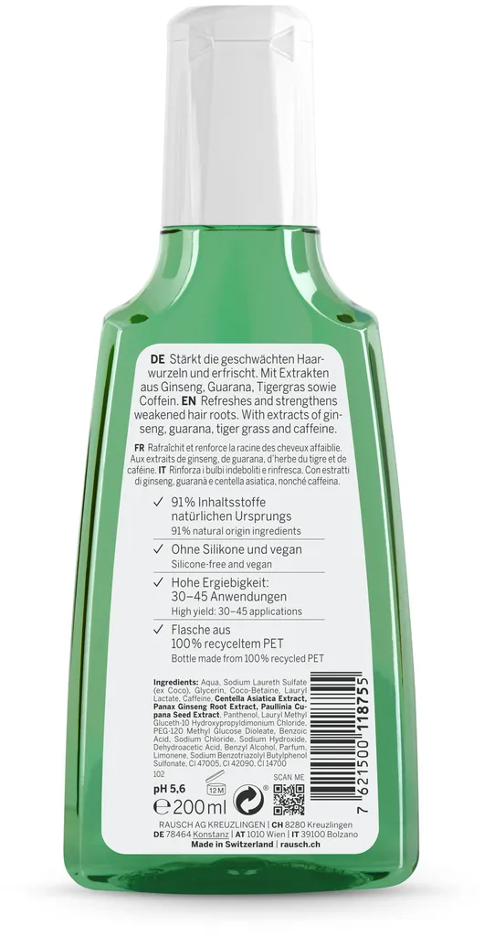 Rausch Coffein-Shampoo mit Ginseng