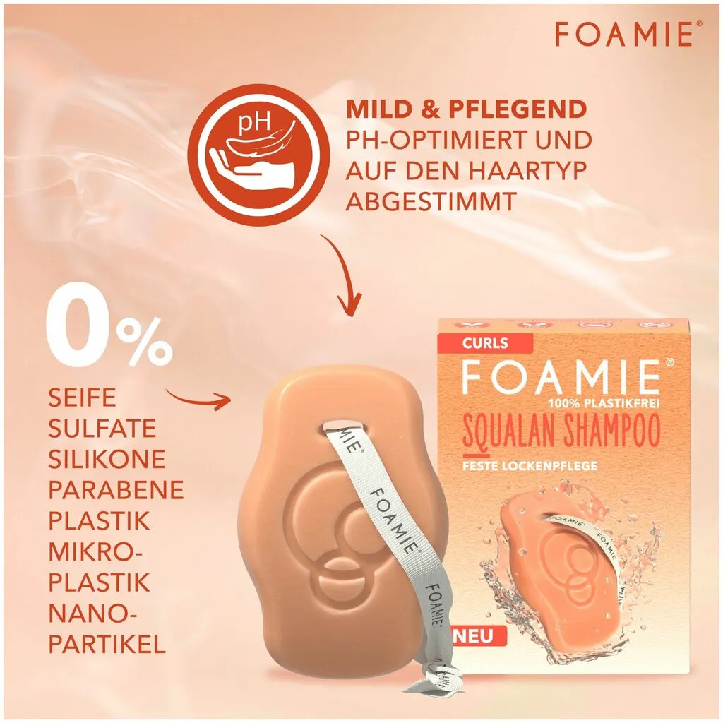 Foamie Festes Shampoo Squalan Feste Lockenpflege