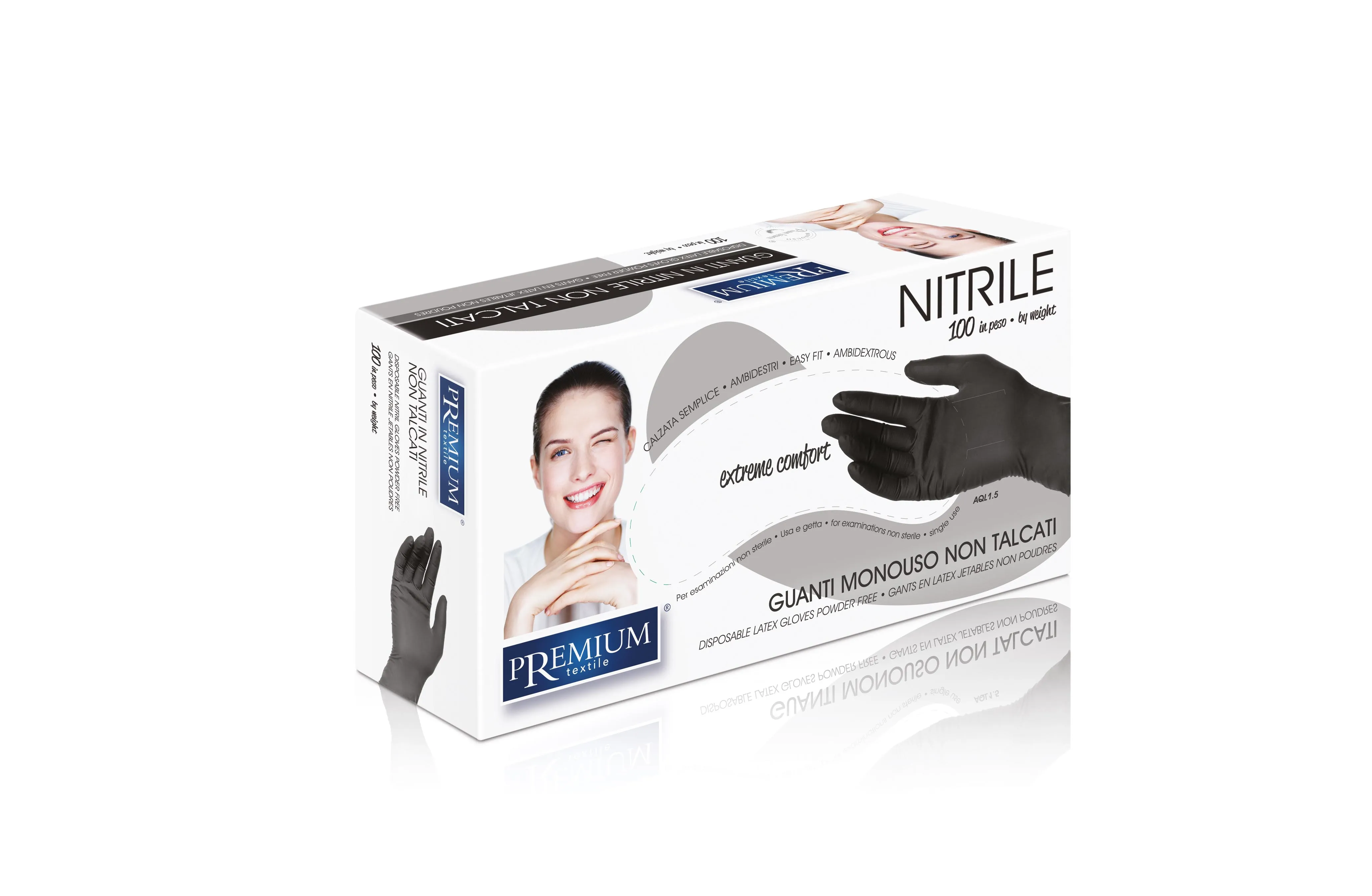Xanitalia Nitril Handschuhe Puderfrei Größe: S
