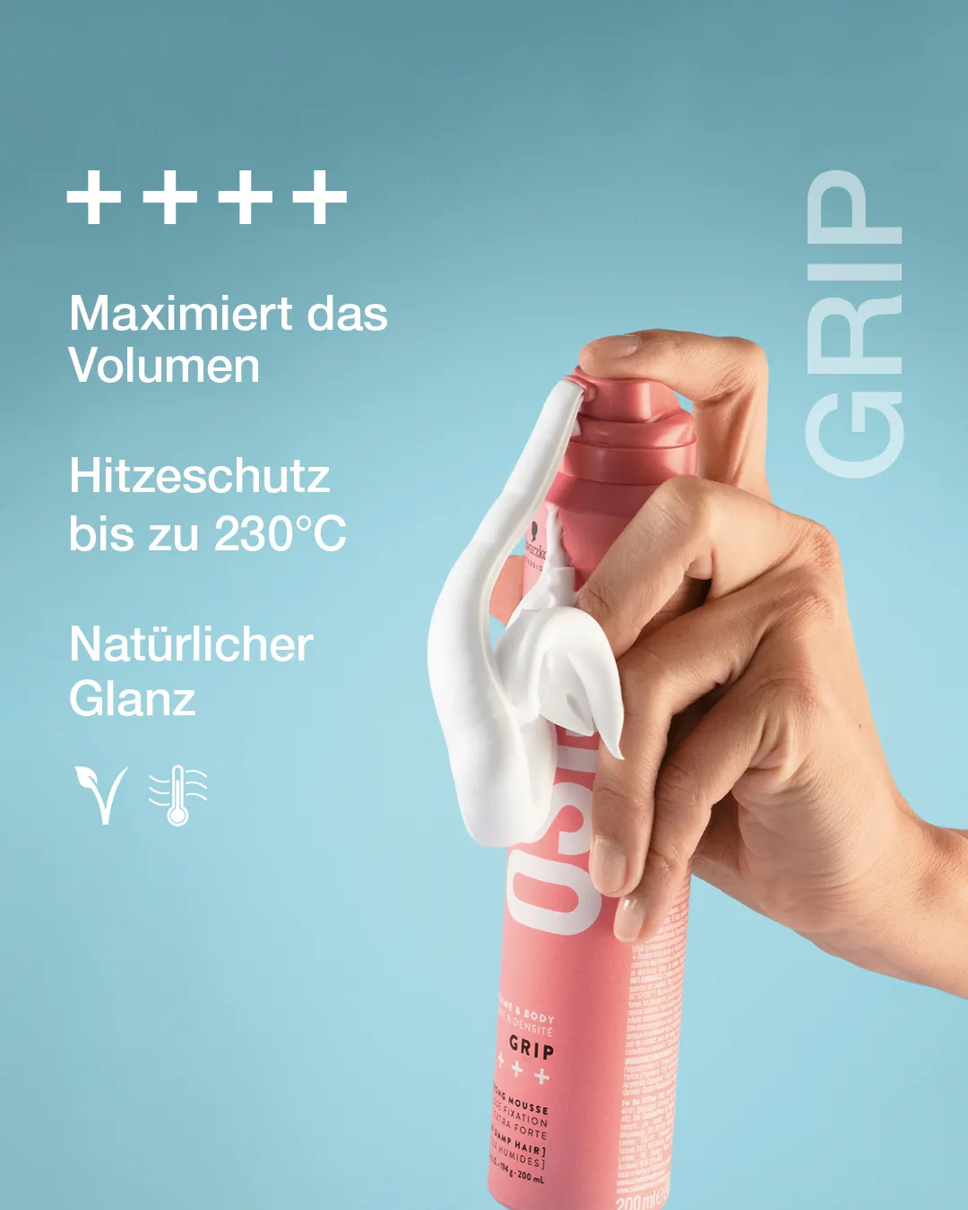 Schwarzkopf OSiS+ GRIP Volume Extreme Hold Mousse